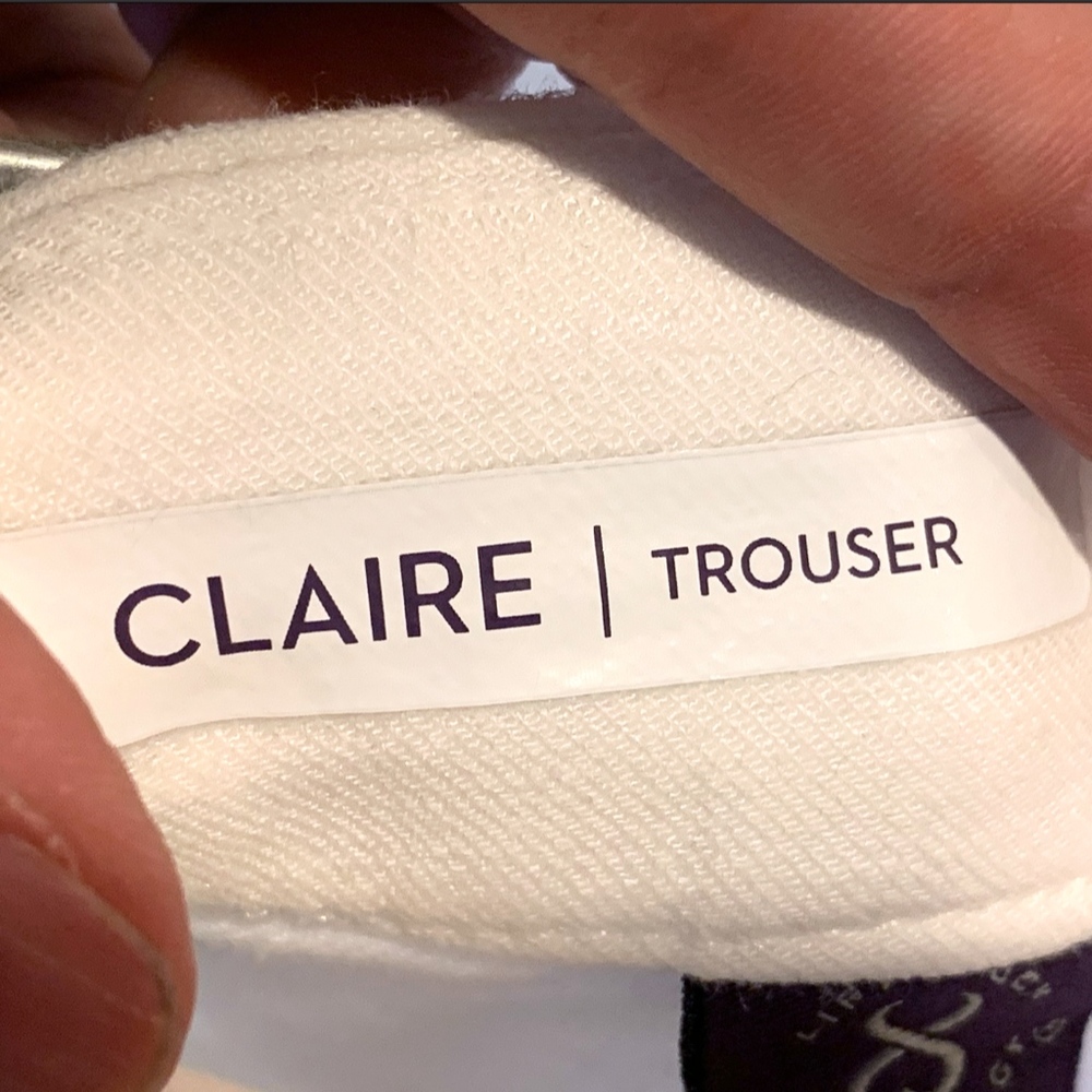 NWT! NYDJ Claire Petite Linen Trouser in White - Picture 4 of 4